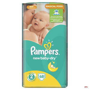 ПОДГУЗ PAMPERS NEW BABY-DRY 2 (3-6 кг) №68 mini