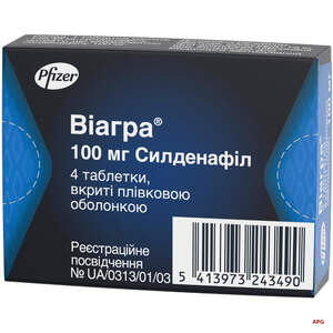 ВИАГРА 100 мг N4 табл. п/о