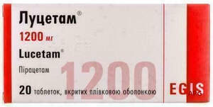 ЛУЦЕТАМ 1200 мг N20 табл. п/о