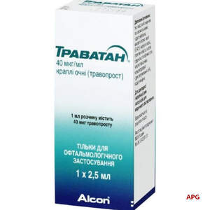 ТРАВАТАН 40 мкг/мл 2,5 мл кап. глаз. фл.-капельн.