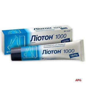ЛИОТОН 1000 50 г гель д/наруж. прим. туба