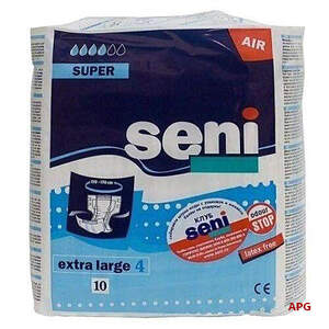 ПІДГУЗ Д/ДОР. SENI SUPER extra large (130-170 см) №10 air