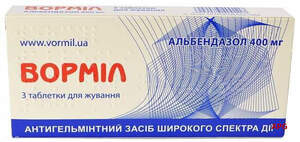 ВОРМИЛ 400 мг N3 табл. жев.