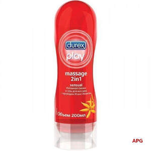 ГЕЛЬ-СМАЗКА DUREX PLAY MASSAGE 2 В 1 Sensual 200 мл (Рекітт Бенкізер/011353)