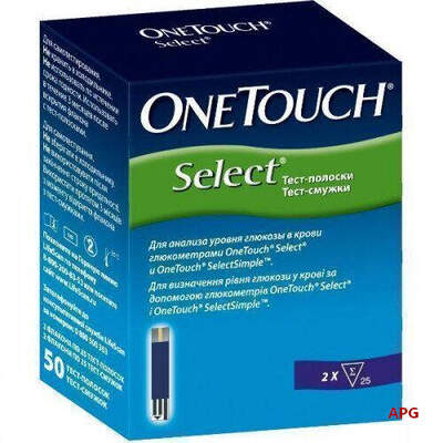 ТЕСТ-ПОЛОСКИ ONE TOUCH SELECT №50