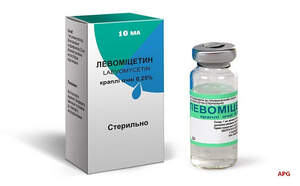 ЛЕВОМИЦЕТИН 0,25 % 10 мл кап. глаз.