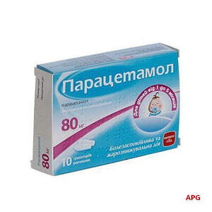 ПАРАЦЕТАМОЛ 0,08 г N10 супп. ректал. к.яч.уп.