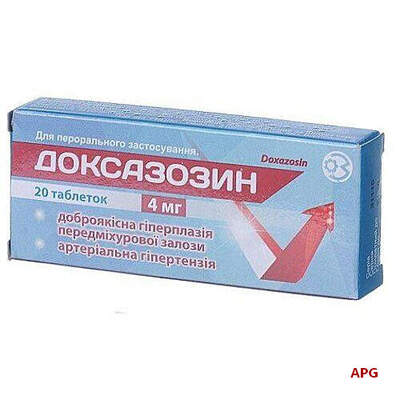 ДОКСАЗОЗИН 4 мг N20 табл.