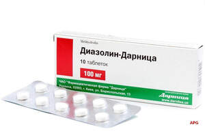ДИАЗОЛИН-ДАРНИЦА 0,1 г N10 табл. к.яч.уп.