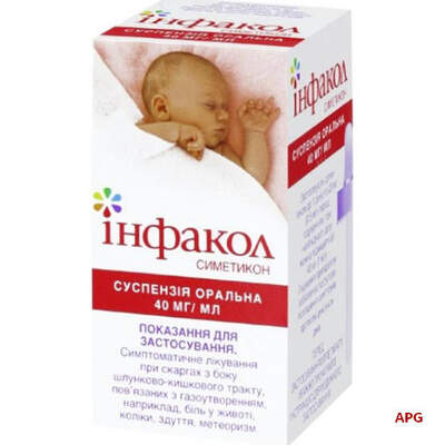 ИНФАКОЛ 40 мг/мл 50 мл сусп. д/перорал. прим. фл.