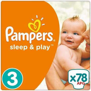 ПОДГУЗ ПАМПЕРС SLEEP & PLAY 4-9кг N78 midi