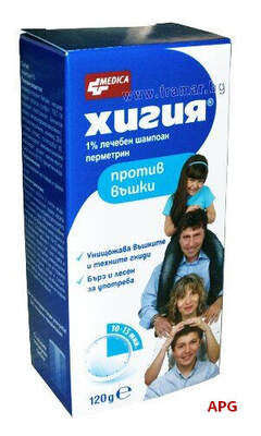 ХІГІЯ 1% 120 г шамп. фл.+гребінець
