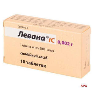 ЛЕВАНА ІС 0,002 г N10 табл.
