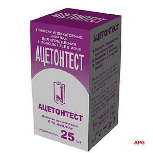 ТЕСТ-ПОЛОСКИ АЦЕТОНТЕСТ N25