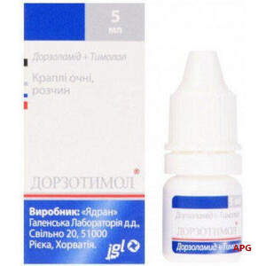 Дорзотимол кап. глаз. фл.-капельн. 5 №1
