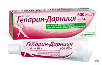 ГЕПАРИН-ДАРНИЦА 600 ЕД/г 30 г гель туба