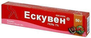 ЭСКУВЕН 1 % 50 г гель туба