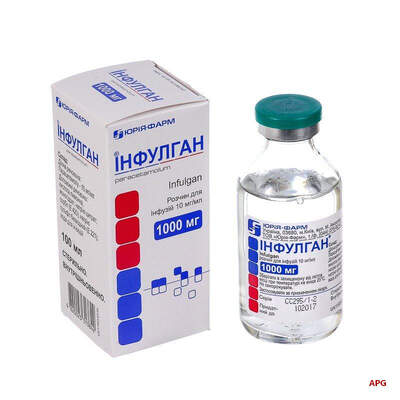 ИНФУЛГАН 1000 мг р-р. д/инф.100 мл бут.