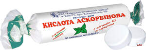 ВИТ. C + САХАР 0,025 г N10 /мята/ табл.