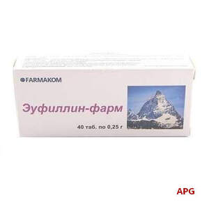 ЭУФИЛЛИН-ФАРМ 0,25 г N40 табл.