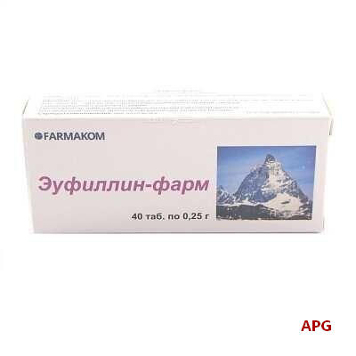 ЭУФИЛЛИН-ФАРМ 0,25 г N40 табл.