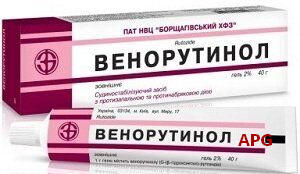 ВЕНОРУТИНОЛ 2 % 40 г гель туба