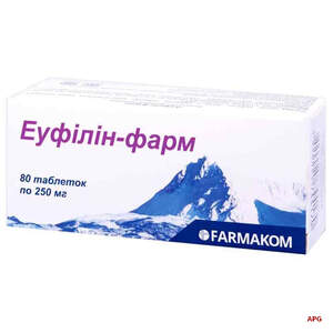 ЭУФИЛЛИН-ФАРМ 0,25 г N80 табл.