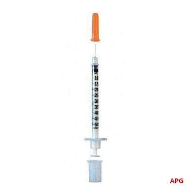 ШПРИЦ 0,5 мл ІНСУЛ U-100 BD MICRO-FINE PLUS G29 0,33х12,7 мм №10