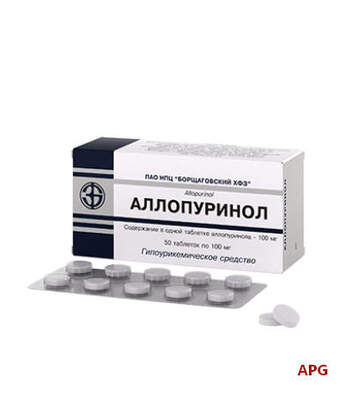 АЛЛОПУРИНОЛ 0,1 г N50 табл. к.яч.уп.