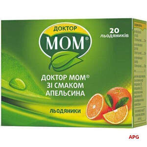 ДОКТОР МОМ ПАСТИЛ.ОТ КАШЛЯ д/сос. N20 /апельсин/