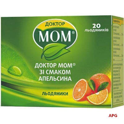 ДОКТОР МОМ ПАСТИЛ.ОТ КАШЛЯ д/сос. N20 /апельсин/