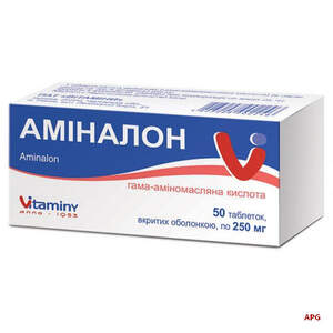 АМИНАЛОН 0,25 г N50 табл. п/о к.яч.уп.