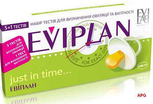 ТЕСТ Д/О ОВУЛЯЦИИ EVIPLAN N5 тест-полоски + 1 тест д/о беременности
