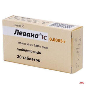 ЛЕВАНА ІС 0,0005 г N20 табл.