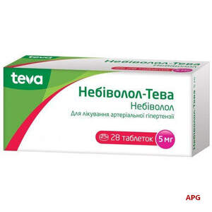 НЕБИВОЛОЛ-ТЕВА 5 мг №28 табл.