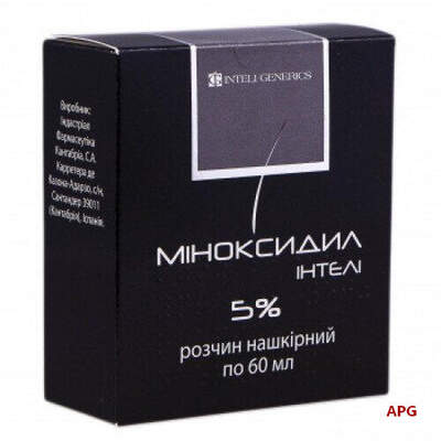 МИНОКСИДИЛ ИНТЕЛИ 5% 60 мл р-р фл