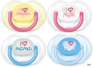 AVENT Пустушка "I love" 6-18 міс 2шт