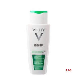 VICHY ДЕРКОС ШАМПУНЬ П/ПЕРХОТИ ПОСИЛ. ДІЇ Д/СУХИХ ВОЛОС 200 МЛ