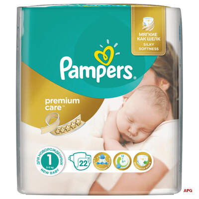 ПОДГУЗ PAMPERS PREM. CARE NEWBOM (2-5КГ) №22