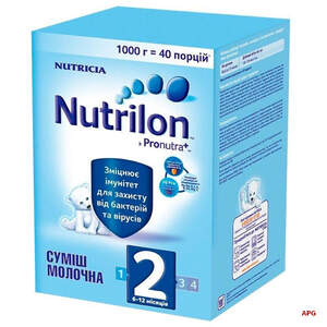 СМЕСЬ МОЛОЧН. NUTRILON 2 6-12 мес. 1000 г