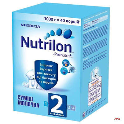 СМЕСЬ МОЛОЧН. NUTRILON 2 6-12 мес. 1000 г