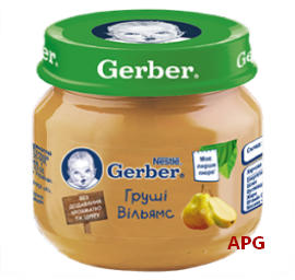 GERBER ПЮРЕ ГРУША ВИЛЬЯМС 80г new