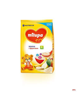 МИЛУПА КАША МОЛОЧНАЯ МАННАЯ С ФРУКТАМИ с 6 мес. 210 г