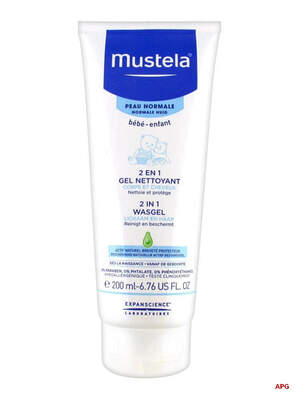 ГЕЛЬ MUSTELA BEBE ОЧИЩ. 2 В 1 д/волосся і тіла д/немовл. і діт. 200 мл