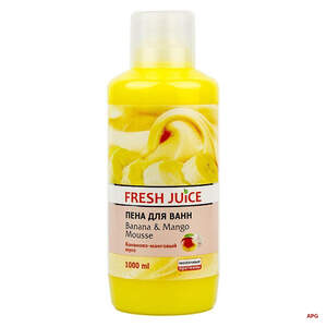 FRESH JUICE ПЕНА Д/ВАНН БАНАН И МАНГОВЫЙ МУСС 1 л
