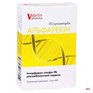 АЛЬФАРЕКИН 1 млн МЕ №10 супп. рект.