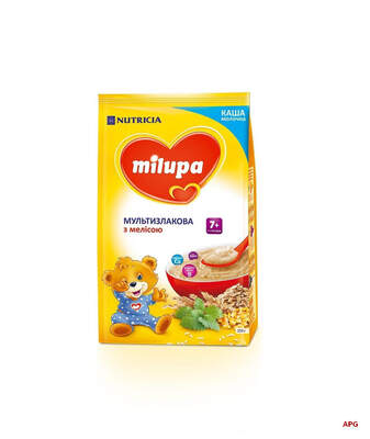 МИЛУПА КАША МОЛОЧНАЯ МУЛЬТИЗЛАК С МЕЛИССОЙ с 7 мес. 210 г мягк. уп.