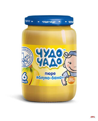 ПЮРЕ ЧУДО-ЧАДО яблоко-банан б/сахара с 6 мес. 170 г