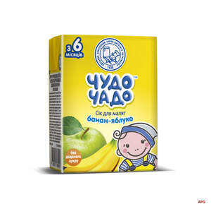СОК ЧУДО-ЧАДО банан-яблуко slim 200мл