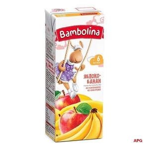 НЕКТАР BAMBOLINA яблоко-банан 0,2 л